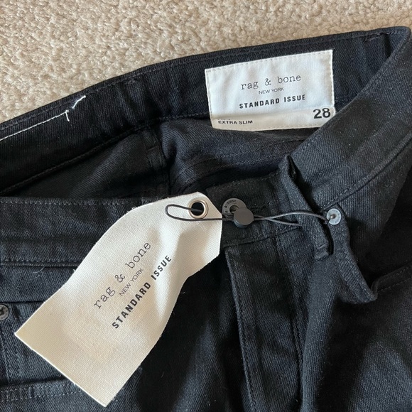 rag & bone - Black Fit 1 Jeans size 28W/32L NWT - Picture 2 of 3